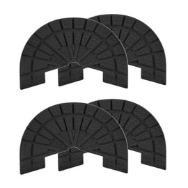 HARFINGTON 2pair Shoe Sole Protector for Sneakers Size 6-6.5 Self-Adhesive Non Slip Pad Heel Plates Repair for Men and Women, Black