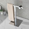 Hand Towel Holder Stand, Industrial Style Brass Shower Countertop Towel