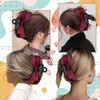 Palksky 3Pcs Bow Hair Clips, Big Red Bow Hair Claw