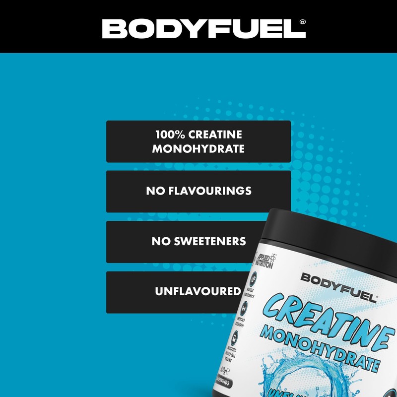 Applied Nutrition BodyFuel Creatine Monohydrate Powder, Increases High-Intensity Physical Performance,