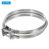 PATIKIL Duct Clamp, 6"(150mm) V-shape Clamp 304 Stainless Steel Pipe