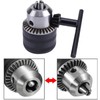 TOP-VIGOR 1.5-13mm Capacity Drill Chuck Adapter, 3/8-24UNF Thread Quick Change