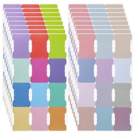 BOHUIZ 192 Pcs Sticky Index Tabs, 24 Colors Writable Page Markers Tabs Blank Monthly Tab Double Sided Book Sticky Notes Flags Self Adhesive Planner Stickers for Labeling Classifying Planning