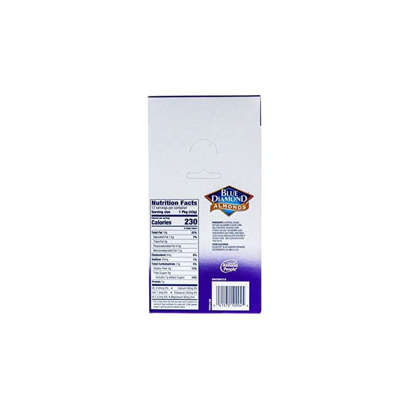 Blue Diamond Almonds Blueberry 1.5oz 12 count