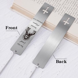 Berirexrion Jesus Christian Metal Bookmark - 2 PCs Bible Verse Bookmarks for Reading Women Men Religious Scripture Gifts Trust in The Loid Book Marks Cross for Book Lovers Readers Christmas Birthday
