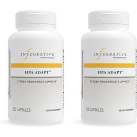 Integrative Therapeutics HPA Adapt - Supports Healthy Stress Response* - with Ashwagandha, Maca, Holy Basil & Rhodiola - Gluten Free - Soy Free - 120 Vegan Capsules - 2 Pack