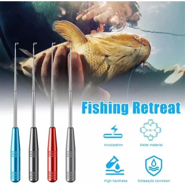 Red Fishing Hook Remover Fishing Hook Quick Removal Device Portable