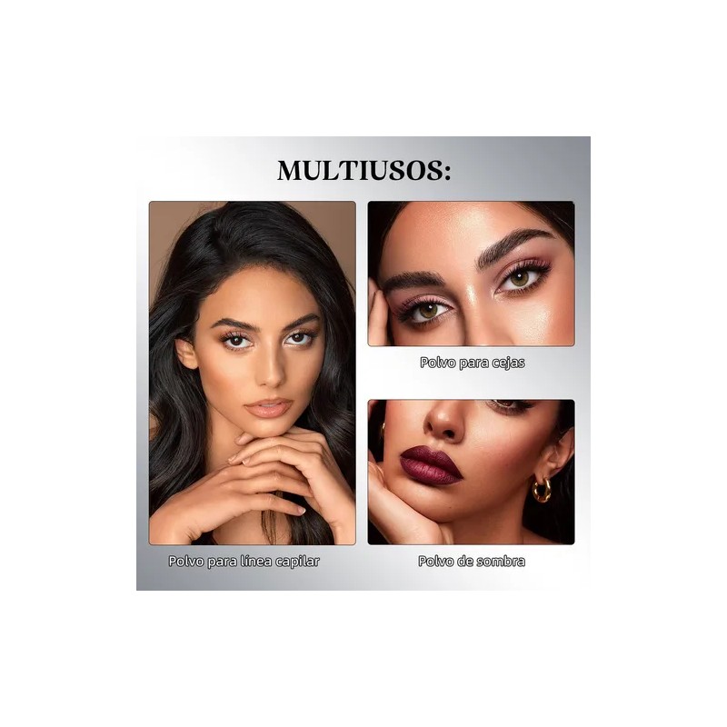 Polvo De Maquillaje De Fibra Capilar Cubre Raíz De Cabello