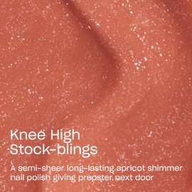 OPI Infinite Shine Knee High Stock-blings | Semi-Sheer Bright Warm Apricot Silver Shimmer Long Wear Gel Like Nail Polish | What's Your Mani-tude | Fall 2025