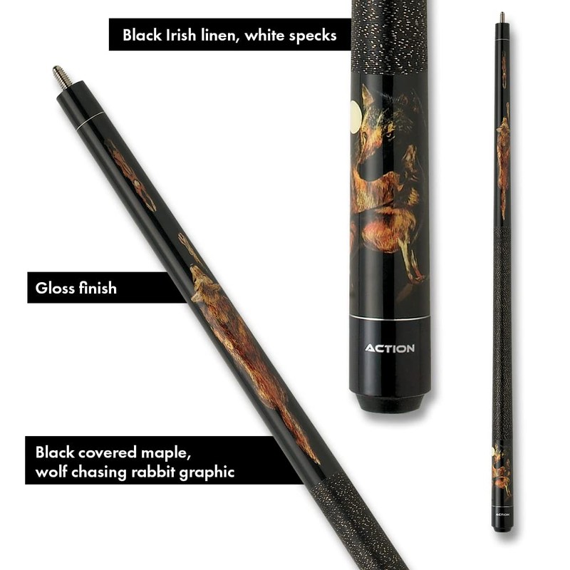 Action Adventure Billiards Pool Cue Stick - Wolf - 20oz