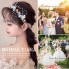 Flower Bridal Girl Bride Wedding Pearl Crown Headband Hair Headbands