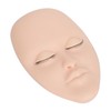 Eyelash Extension Mannequin Head with 6 Pair Replacement Eyelids Soft