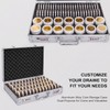 100-Slot Coin Storage Box, Dual Combination Locks, Aluminum Frame