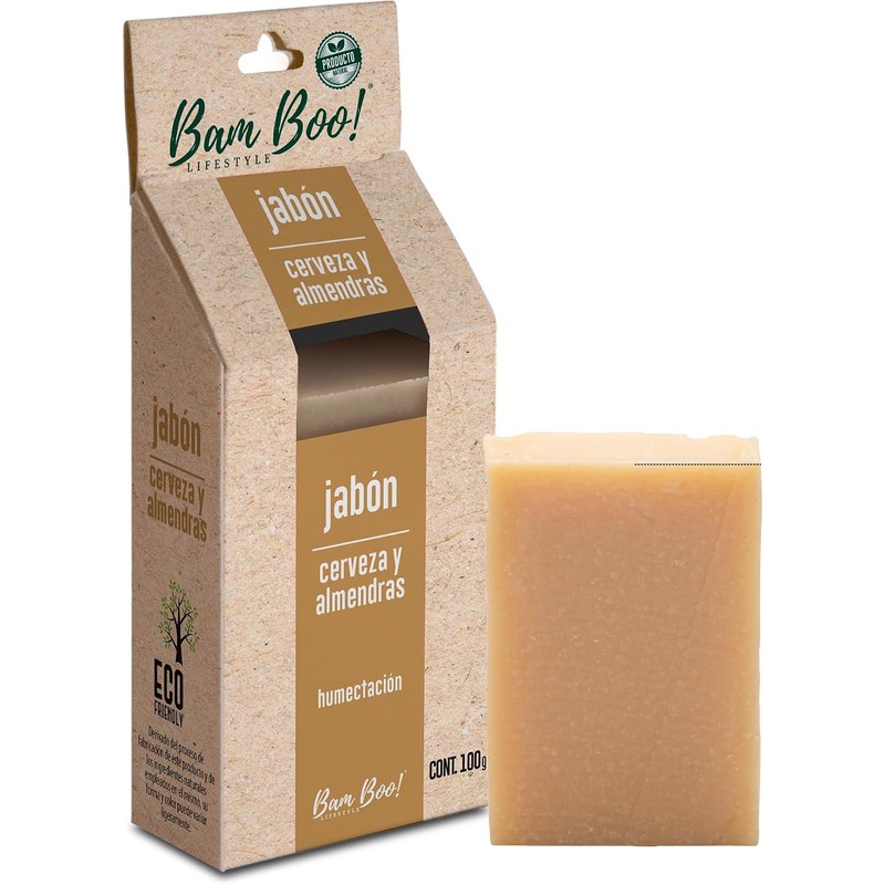 20 Pack Jabón Artesanal Natural Miel Avena 100 G Bam