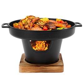 Mini BBQ Grill Tabletop Mini Indoor Grill Portable Indoor BBQ Grill Smokeless with Stick Proof Smokeless Design, Indoor Grill Smokeless Suitable for Camping Picnic Home (HN-BBQ18A)