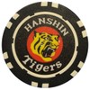 Golf Marker, Hanshin Tigers Tip Marker, Green, Casino Chip, Round