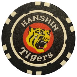 Golf Marker, Hanshin Tigers Tip Marker, Green, Casino Chip, Round Tiger, Golf