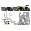 POSH 990806-04 Motorcycle Supplies, Sarabolt, Inner Diameter Conversion Aluminum Color