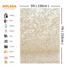 WOLADA 5x7FT Bokeh Backdrop Glitter Backdrop Gold Photo Backdrop Gold