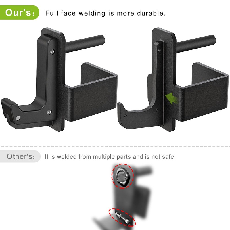 SELEWARE Steel J Hooks for Power Cage Squat Rack Attachment
