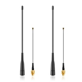 Meshtastic High Gain 915MHz LoRa Whip Antenna, 10dBi Long Range SMA Male Directional Antenna for ESP32 LoRa V3 Development Board 915MHz LoRa Module with 10cm IPEX Extension Cable (2 Sets), Slinkdsco