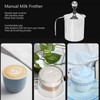 Manual Milk Frother 304 Stainless Steel Double Layer Brushed Process