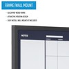 MasterVision 3-in-1 Calendar Planner Board, Black Frame, 18 x 24