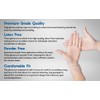 100 Disposable Clear Vinyl Gloves | Powder Free | Latex