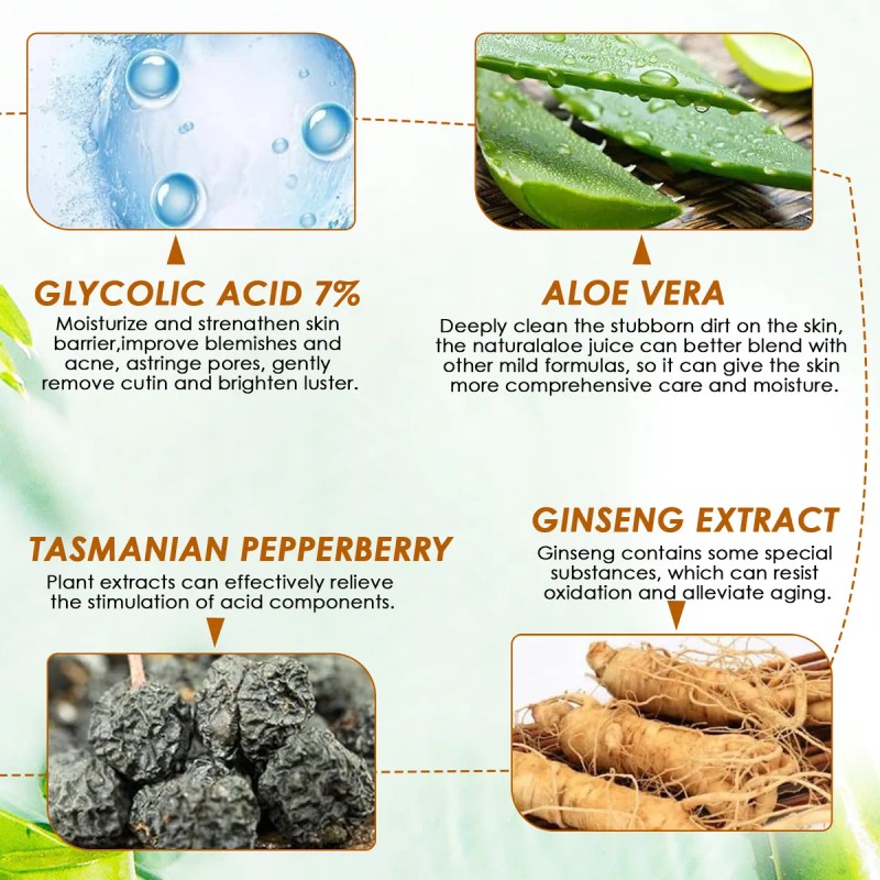 Solución Tonificante De Ácido Glicólico, Tónico, Cuidado De