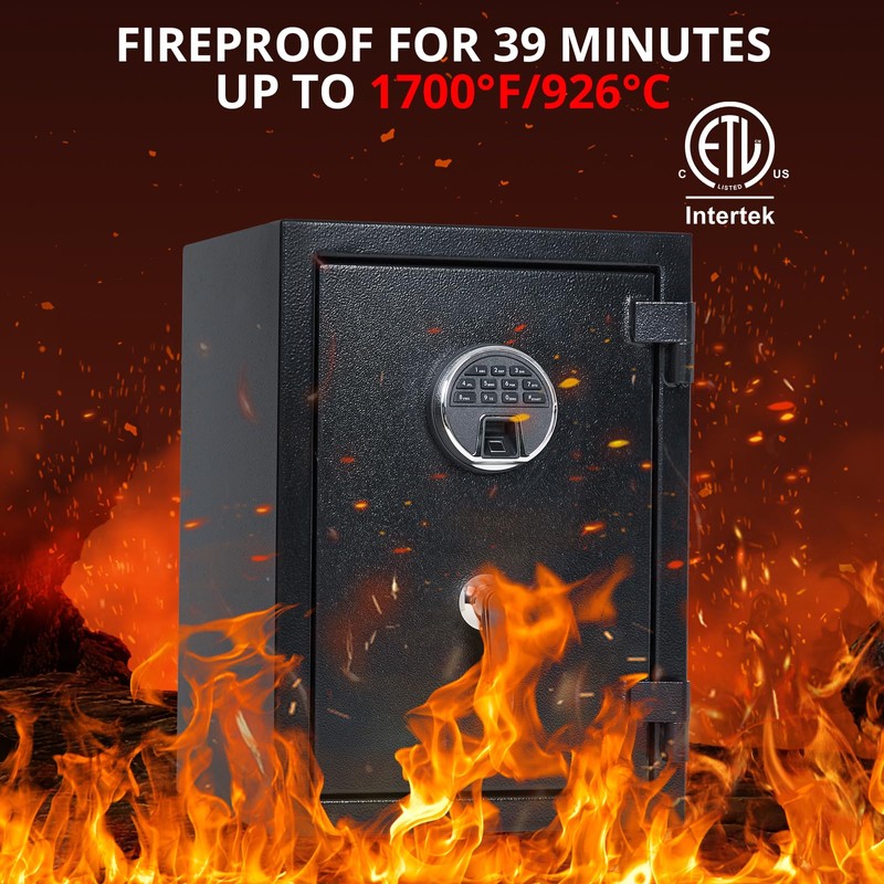 Garvee Fireproof Waterproof Safe Box, 2 Cubic Feet Extra Large