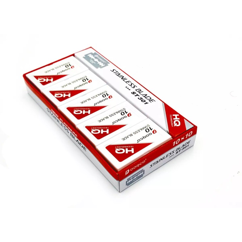 Dorco 1000 Navajas Dorco Platinum Dobles Acero Inox Porta Navajas