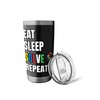 Eat Sleep Solve Repeat Funny Puzzle Cube Solver Math Lover