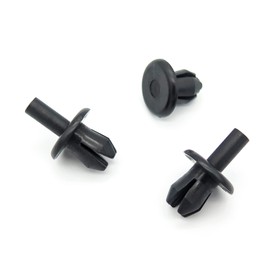 VVO Fasteners- Black Plastic Underbody Shields & Insulation Panel Fastener Clips for Volkswagen Golf, Passat, (Pack of 10)