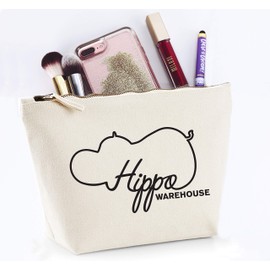 Hippowarehouse I'm not short I'm fun sized bite sized vertically efficient adorable dainty & great at hugging printed make up cosmetic wash bag 18x19x9cm