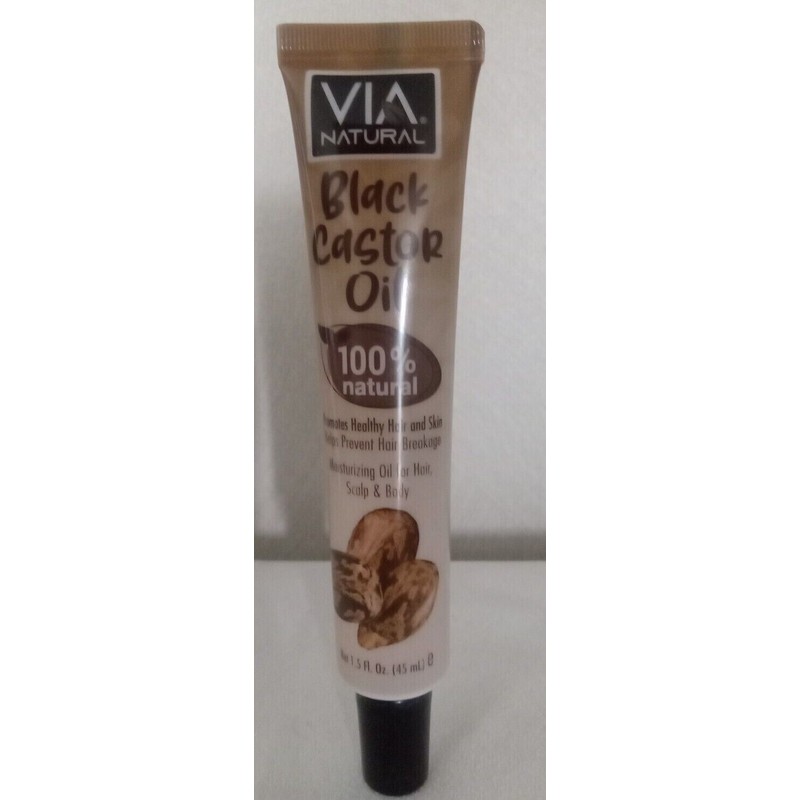 VIA NATURAL 3 VIA NATURAL 100% NATURAL BLACK CASTOR OIL