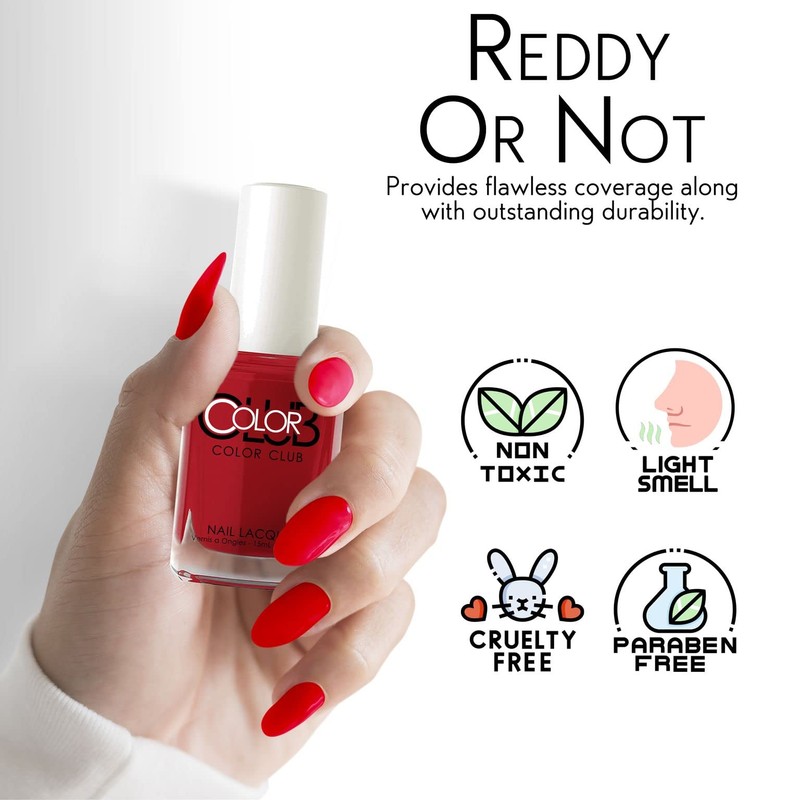 Color Club Nail Lacquer, Reddy or Not Number 431 15 ml
