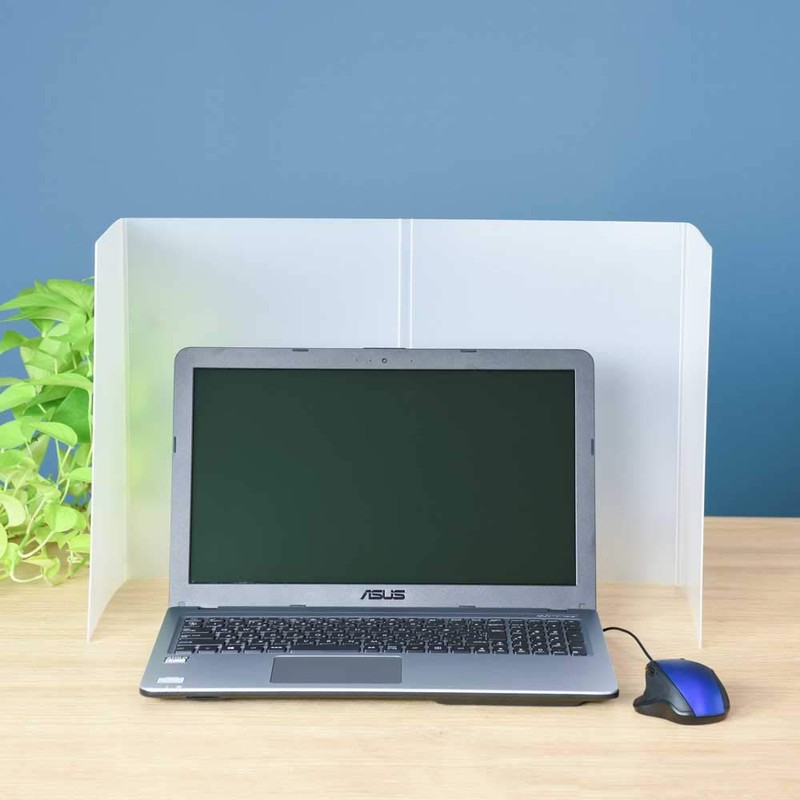 Nakabayashi PTS-OT1034MW Folding Mobile Partition, Milky White (Graved)