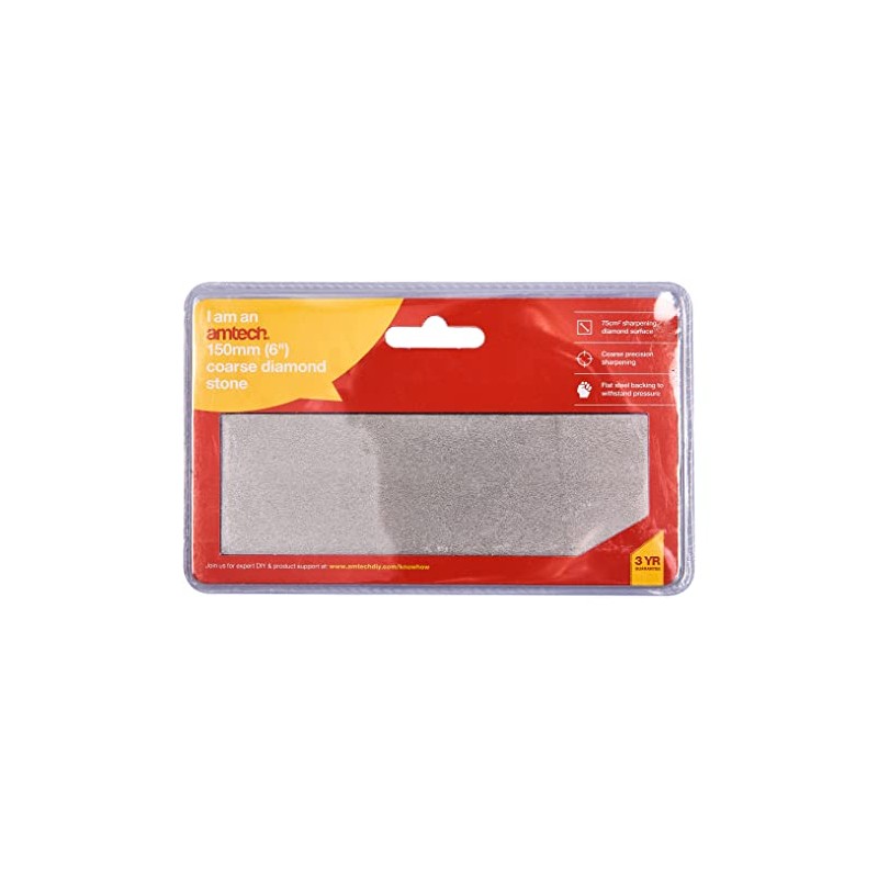Amtech E2580 150mm (6") Coarse Diamond Sharpening Stone