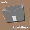 Hatschibox Flower Edition, Handkerchief Box - Stylish Tissue Box, Refillable