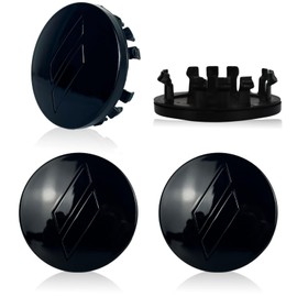 INUBOXES 63mm=2.5 inches-Slash Wheel Center Cap Covers Hub Cap Emblem Badge Compatible with Jeep & Chrysler & Dodge Charger Challenger Durango Dart (Black)