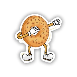 Sticker Bagel Dabbing, Bakery, Bagel Specialist Decal for Car Truck Bumper Laptop Vinyl Window Wall US.