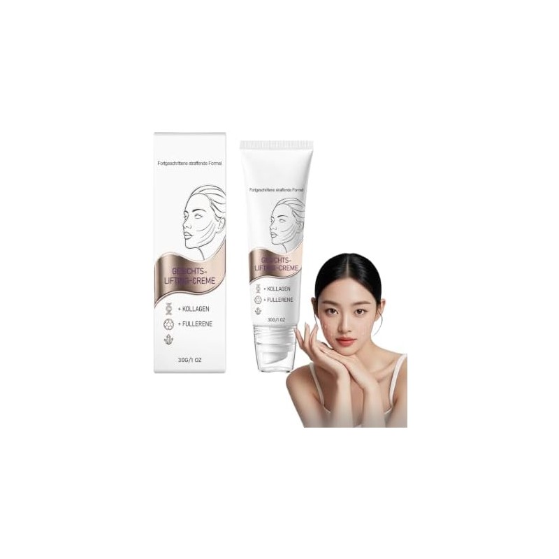 Crema Reafirmante de Cuello y Rostro con Colágeno y Fullereno