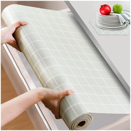 Beautysaid Shelf and Drawer Liner for Kitchen Cabinet Non Adhesive Non Slip
