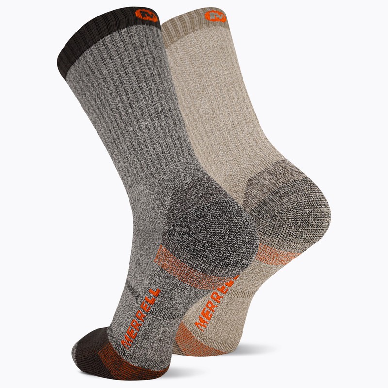 Merrell Unisex Performance Safety Toe Crew, Assorted brown