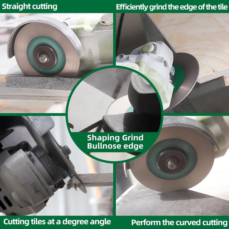 KURSTOL Tile Diamond Saw Blade - 115mm/4.5" Diamond Cutting Disc,Angle