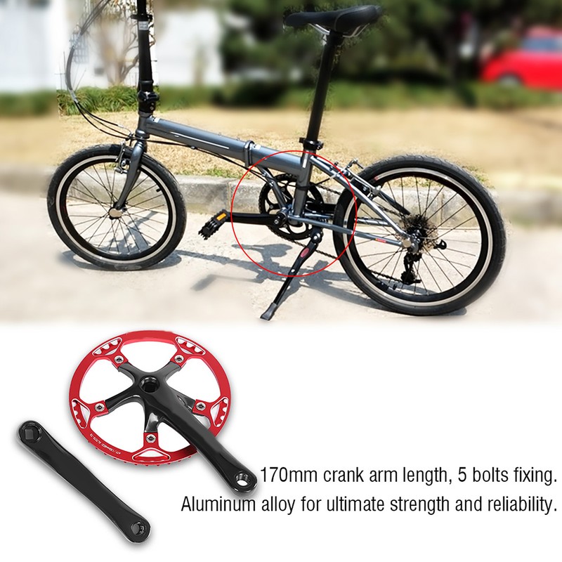 Meijun Bike Crankset 170mm Bicycle Chainwheel Chain Ring Set 45T