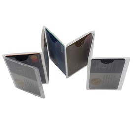 AG Wallets Set of 2 Unisex Clear Plastic Premium Quality Wallet Insert from (Accordion)