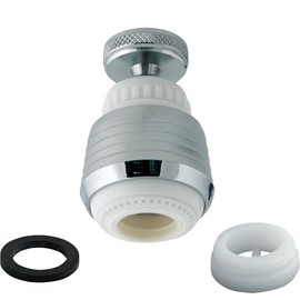 Master Plumber 485, Aerator, Swivel, 2.0 GPM/7.6 LPM, White/Chrome