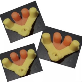 Don Pedro 3 Sets Don Pedro Protective Rubber Breeding Muffs for Poultry/Botine