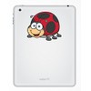 2 x 10cm Ladybird Ladybug Vinyl Sticker Bike Laptop Car